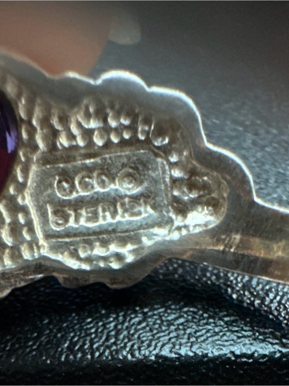 CCO sterling 12 k gold amethyst Black hills Native American ring - Picture 3 of 3